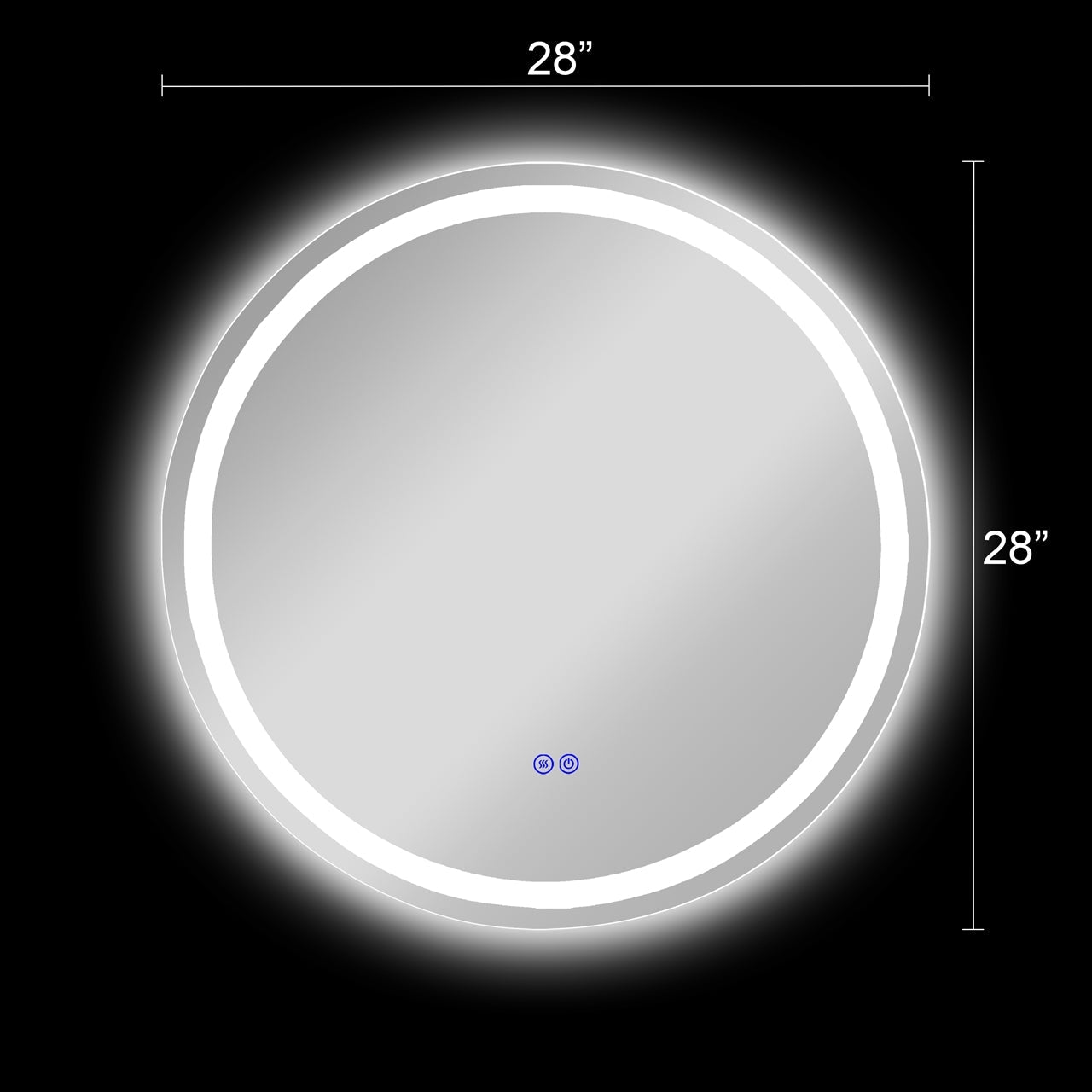 CH9M042BL28-RND LED Mirror