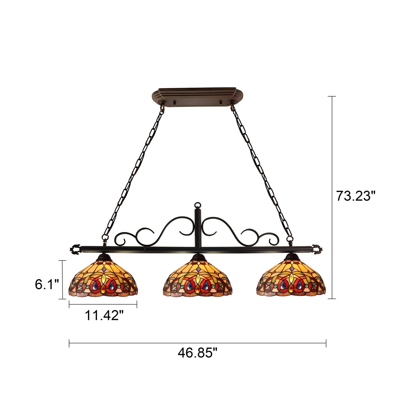 CH33353VR45-IL3 Island Pendant