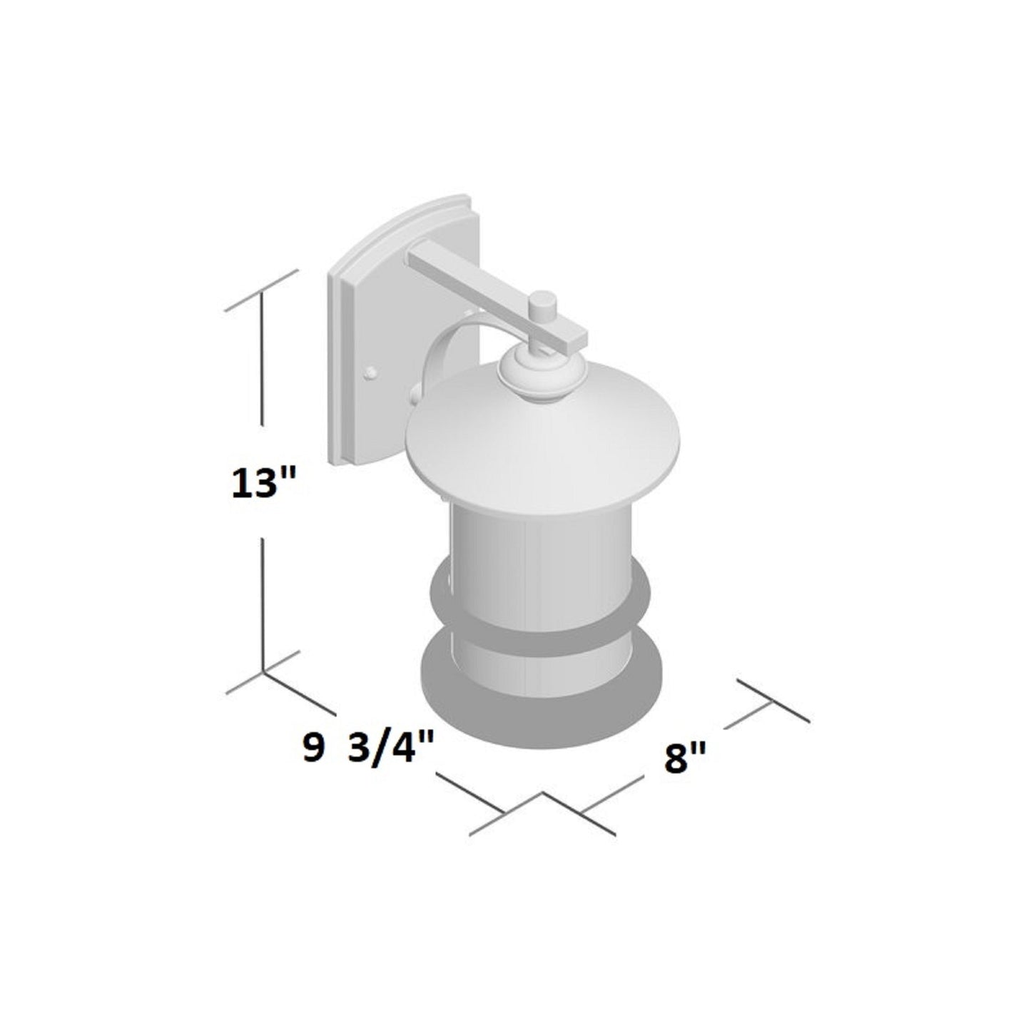 CH20152BK13-OD1 Outdoor Sconce