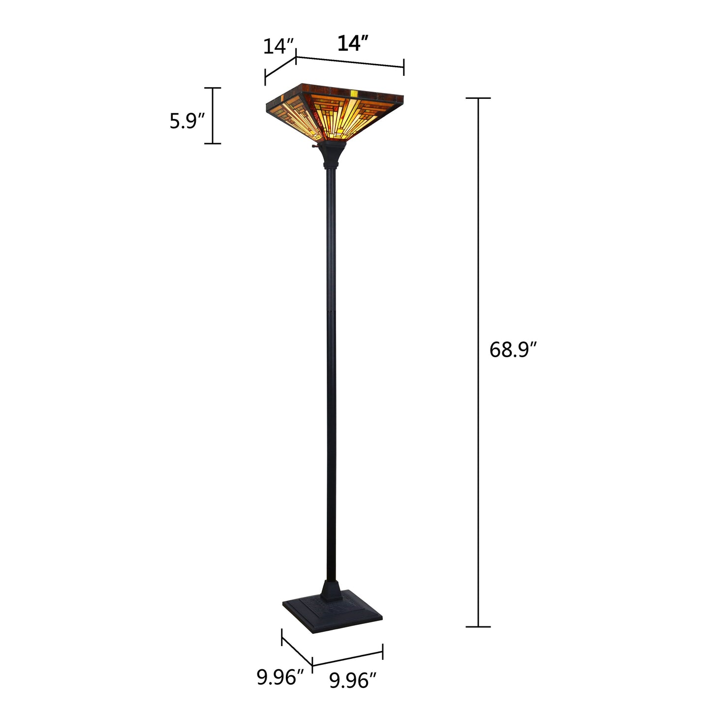 CH33359MR14-TF1 Torchiere Floor Lamp