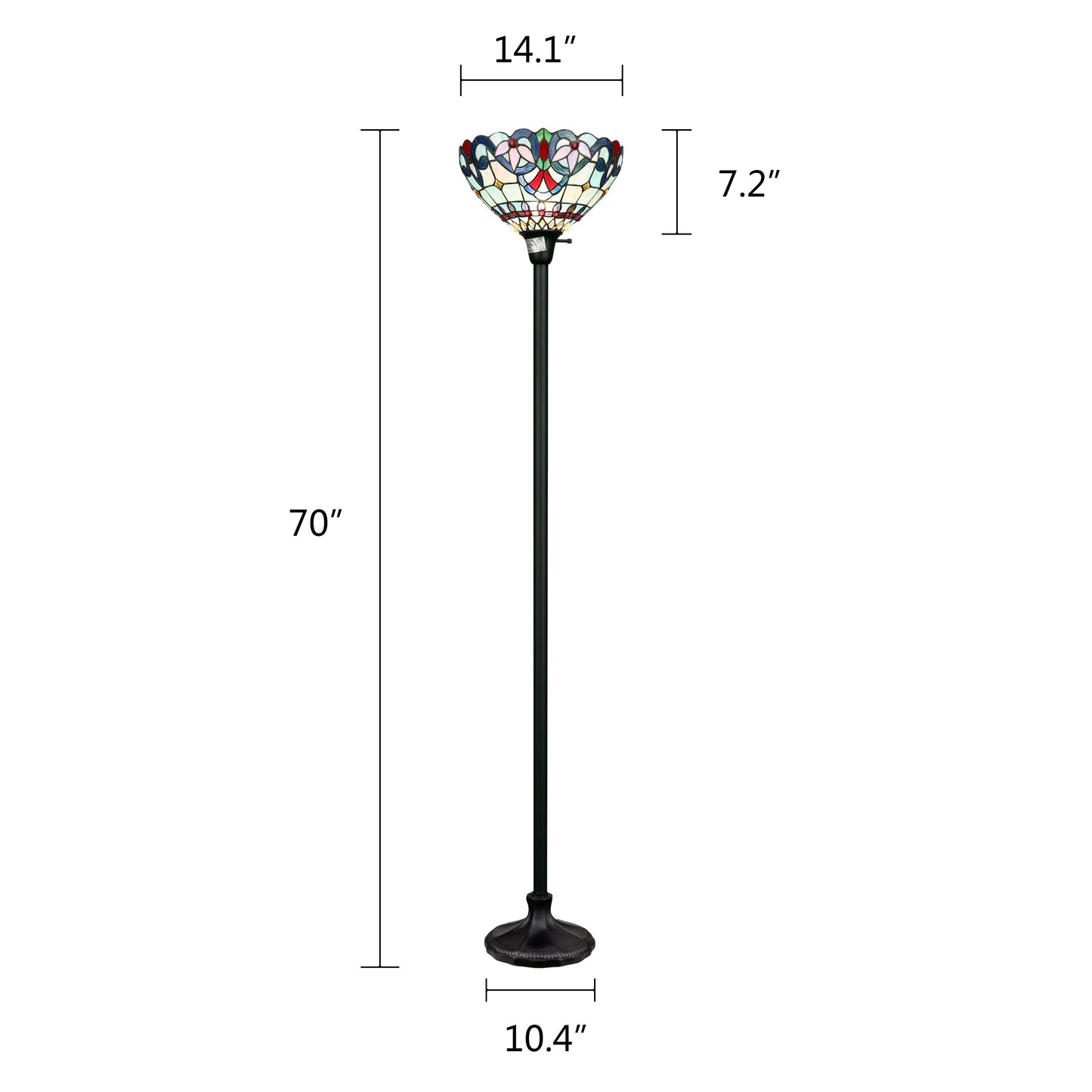 CH3T381VB14-TF1 Torchiere Floor Lamp
