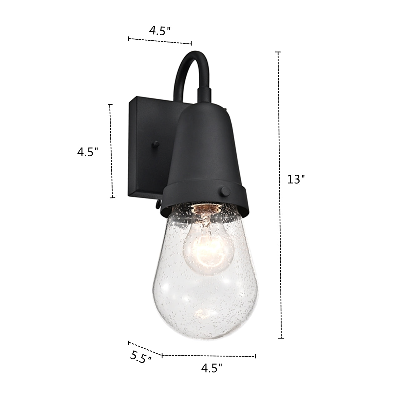 CH2S297BK13-OD1 Outdoor Wall Sconce