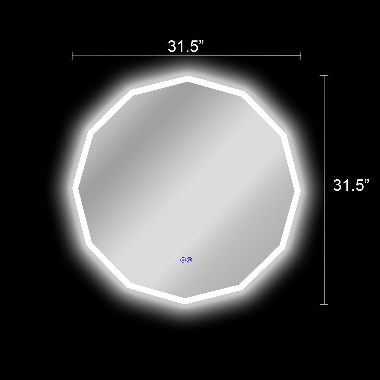 CH9M013BL32-RND LED Mirror