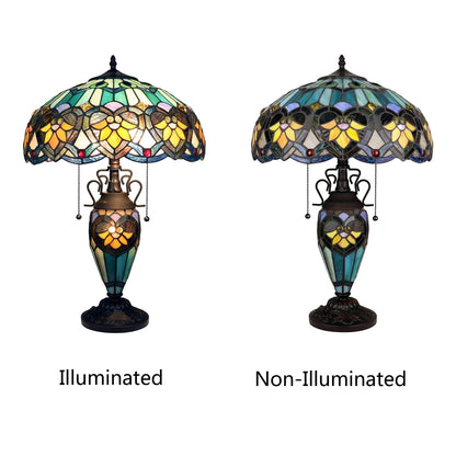 CH3T576GV16-DT3 Double Lit Table Lamp