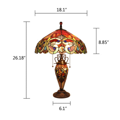 CH18648SV18-DT3 Double Lit Table Lamp