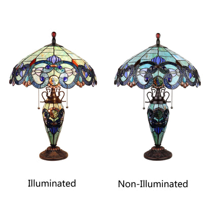 CH18648TV18-DT3 Double Lit Table Lamp