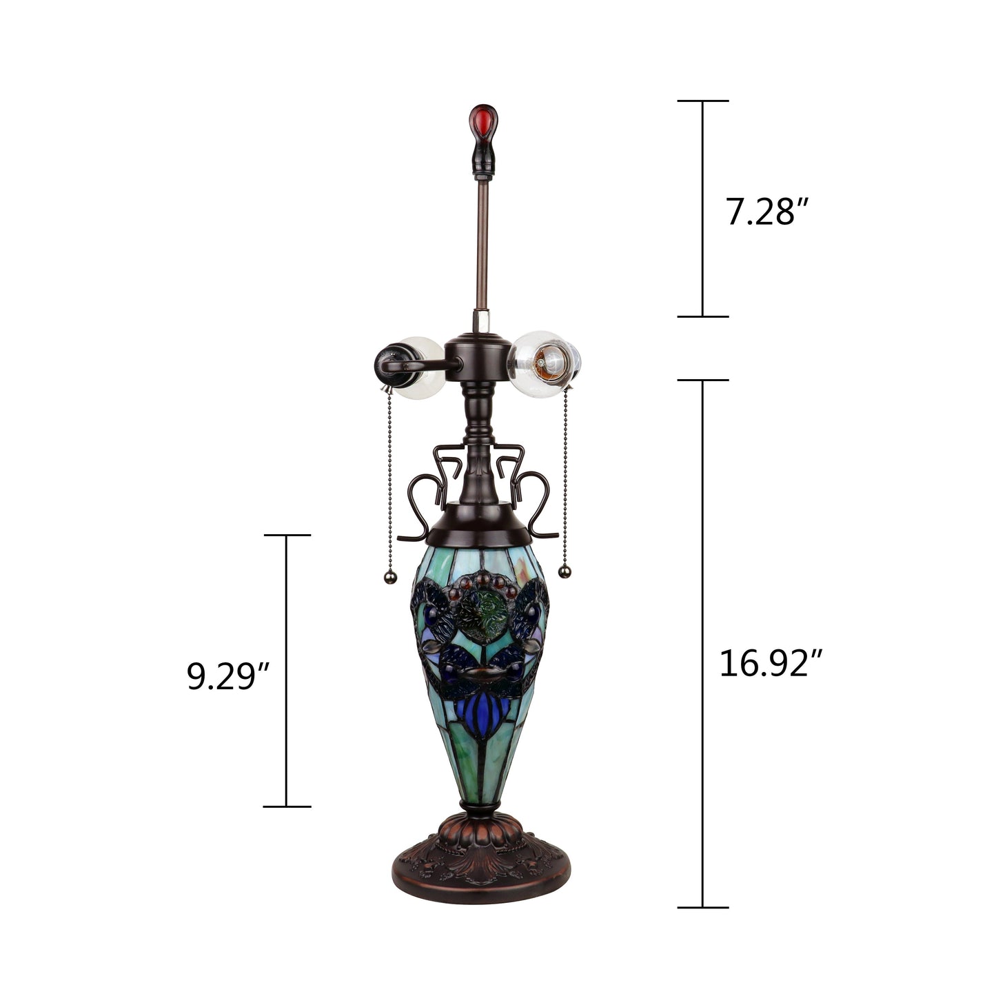 CH18648TV18-DT3 Double Lit Table Lamp