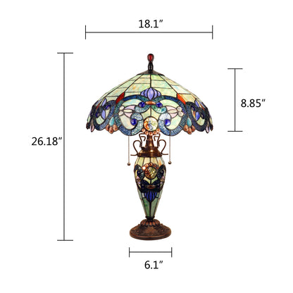 CH18648TV18-DT3 Double Lit Table Lamp