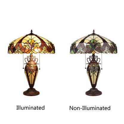 CH18780VI18-DT3 Double Lit Table Lamp