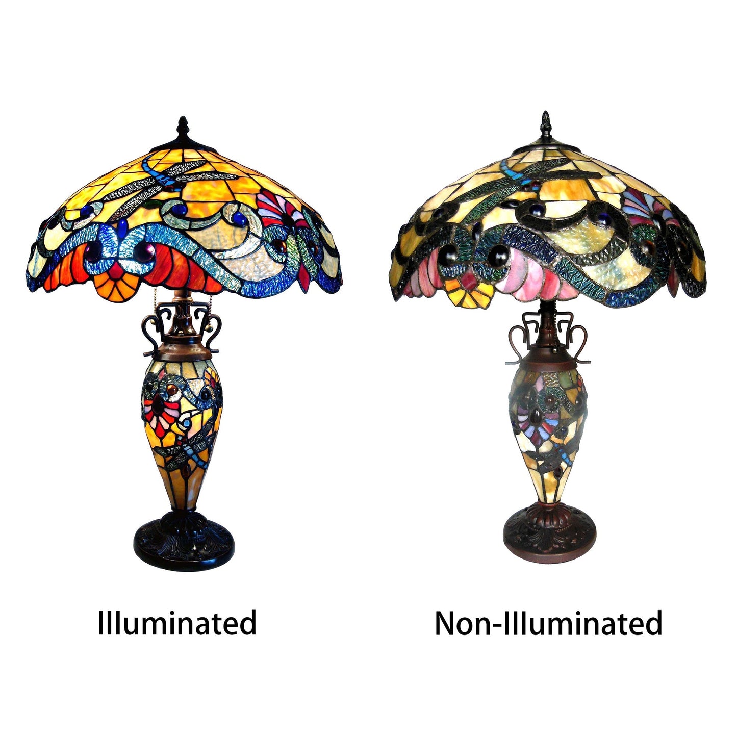 CH1B889AD18-DT3 Double Lit Table Lamp