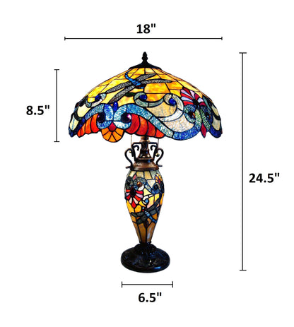 CH1B889AD18-DT3 Double Lit Table Lamp