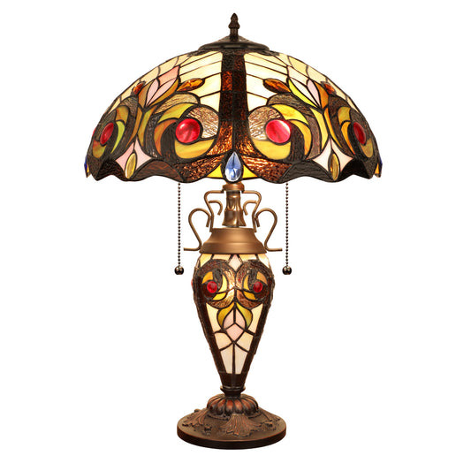 CH3T229IV16-DT3 Double Lit Table Lamp